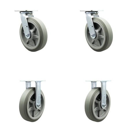 Service Caster Replacement Caster Set for Magliner Caster Set 86151, 4PK MAG-SCC-30CS820-TPRRF-2-R-2